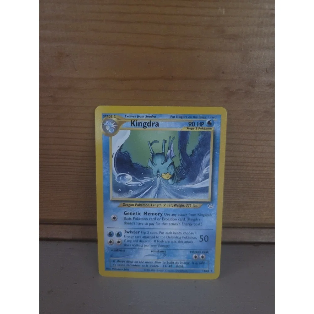 Kingdra Rare Neo Revelation N3 Water Unlimited 19/64 2001 Pokemon Card